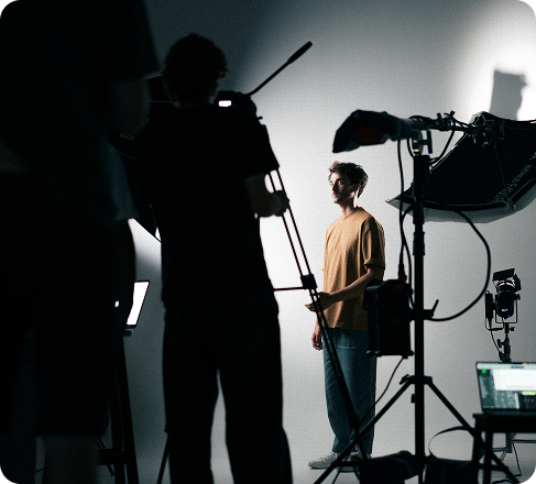 Behind the scenes bij The Timechamber studio